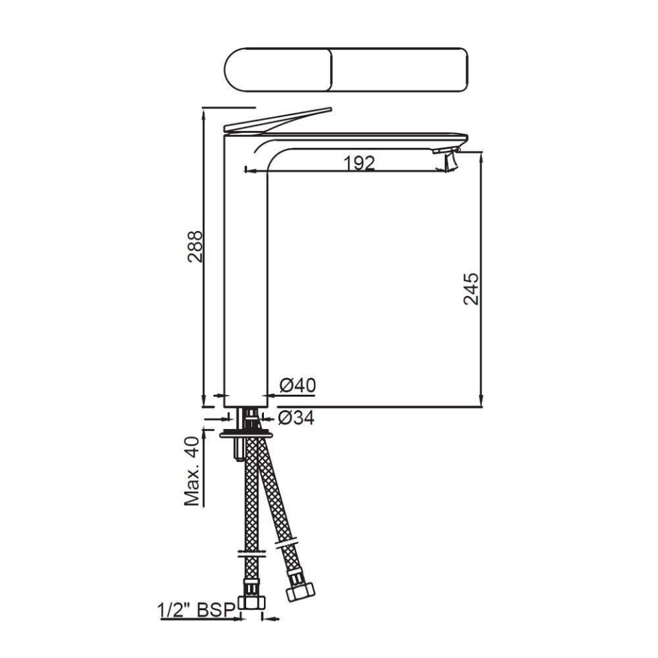 Single Lever High Neck Basin Mixer LAG CHR 910005b In Saudi Arabia Jaquar