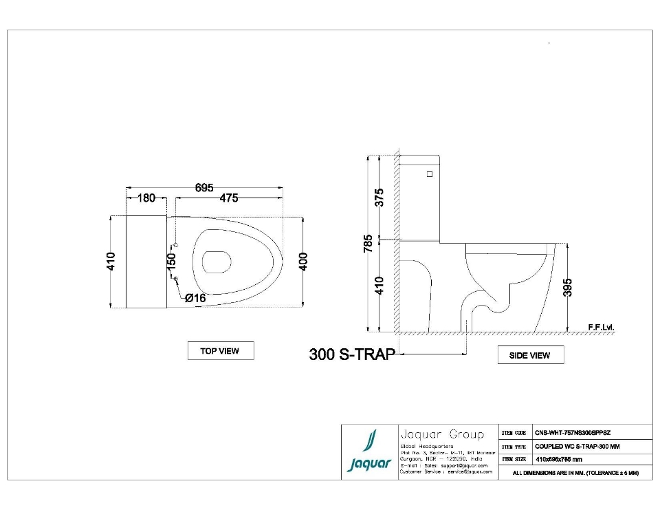 Jaquar Sanitaryware Continental WALL HUNG CNS WHT WS03 Price