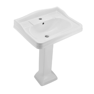 Picture of Wall hung basin with full pedestal