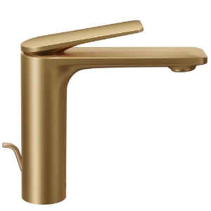 Picture of Single Lever Extended Basin Mixer with Popup Waste - Gold Matt PVD