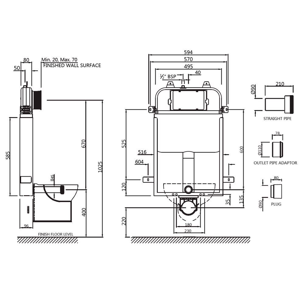 Jaquar Flushing Systems Slim Concealed Cistern Slim Concealed Cistern Cib Wht 31801011xf Price