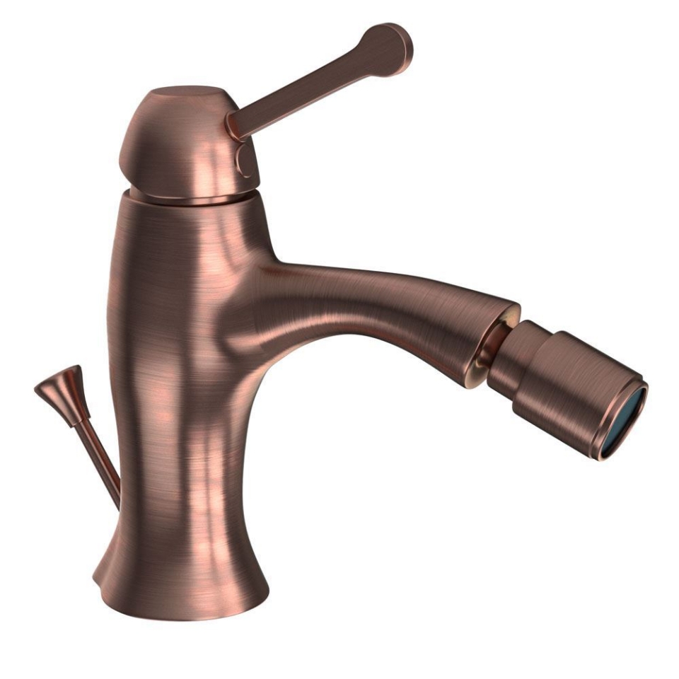 Picture of Single Lever Bidet Mixer with Popup Waste - Antique Copper 