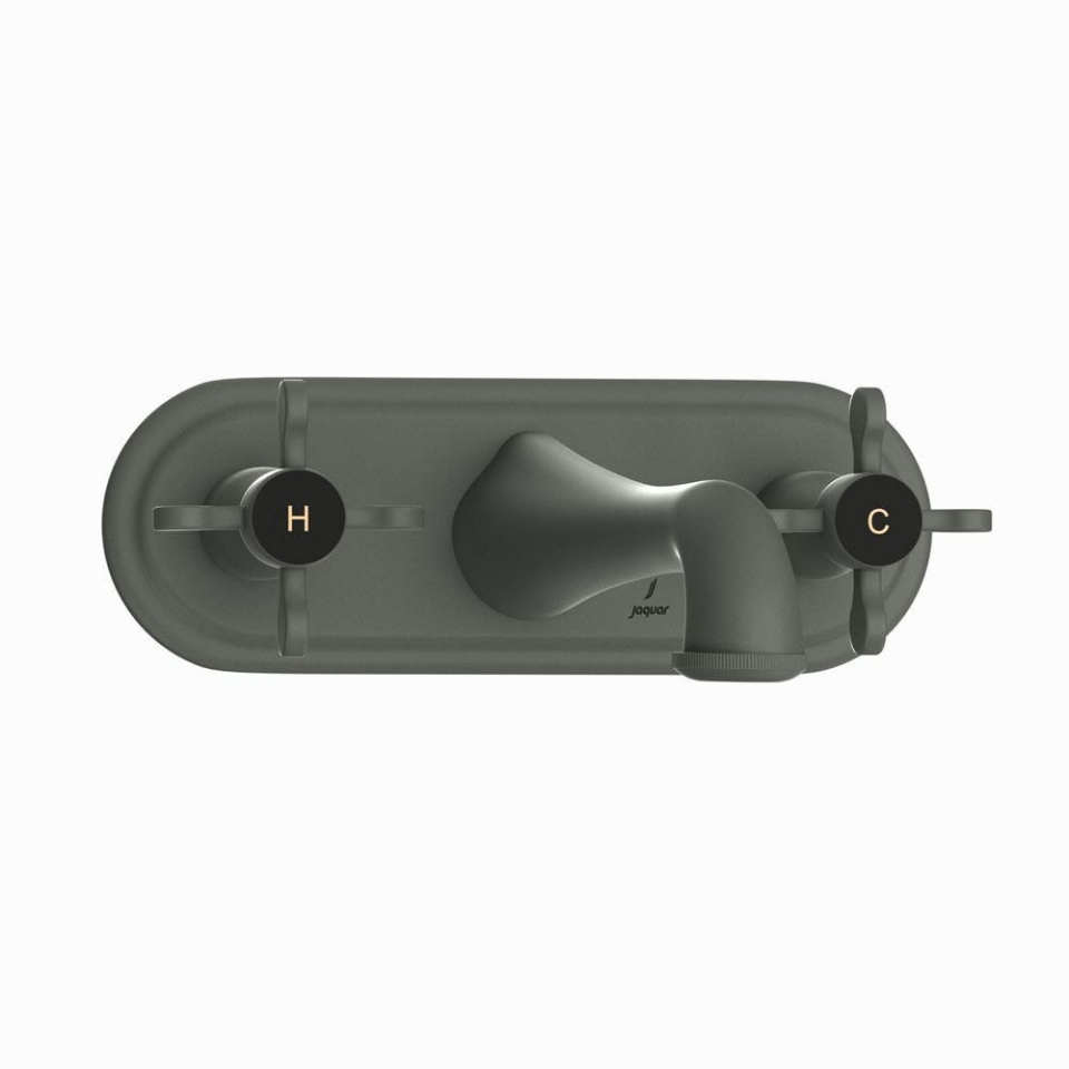 Picture of Built-in Two In-wall Stop Valves - Graphite 