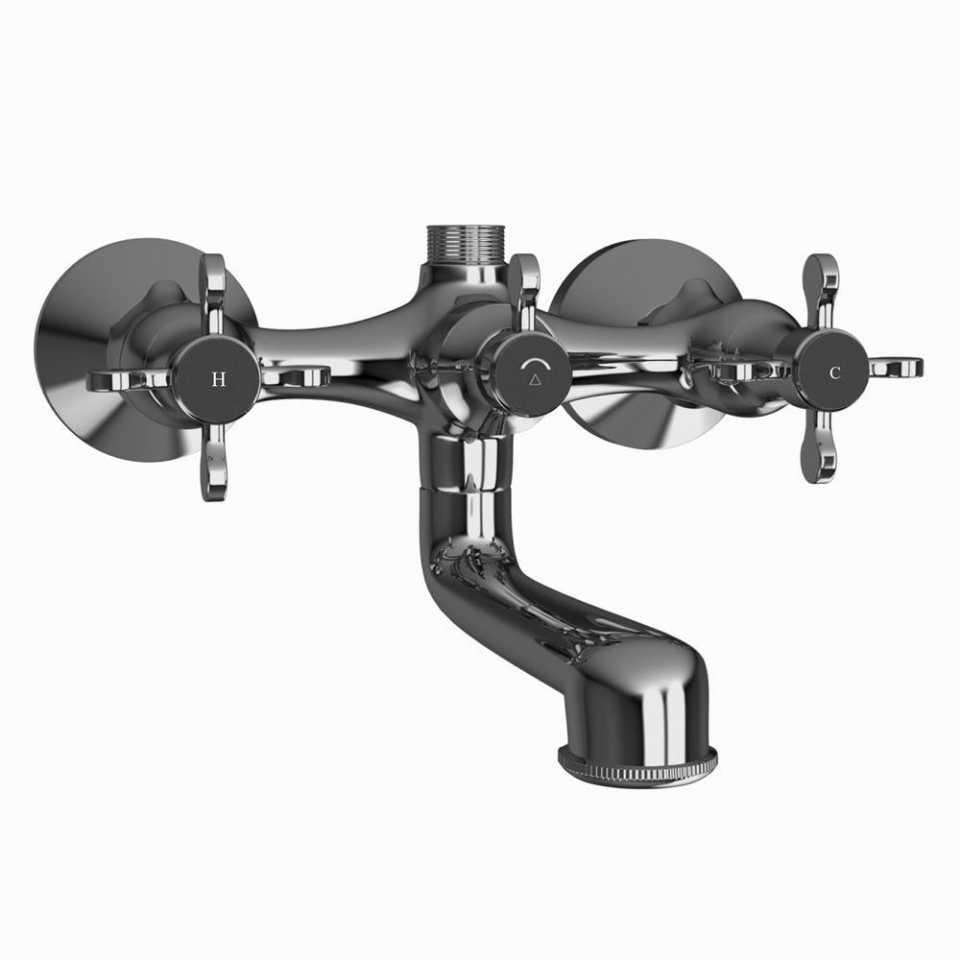 Picture of Bath & Shower Mixer - Black Chrome 