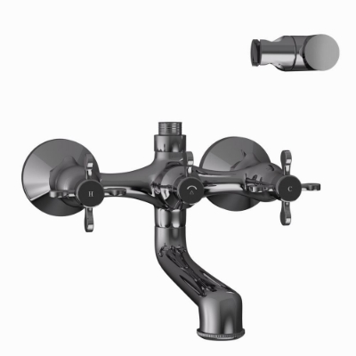 Picture of Bath & Shower Mixer - Black Chrome 