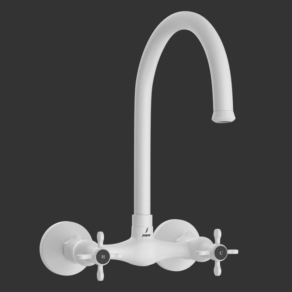 Picture of Sink Mixer with Regular Swivel Spout - White Matt 