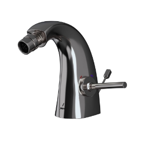 Picture of Joystick Bidet Mixer with Popup Waste - Black Chrome 