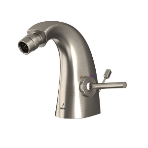 Picture of Joystick Bidet Mixer with Popup Waste - Stainless Steel 