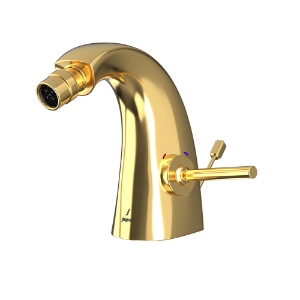 Picture of Joystick Bidet Mixer with Popup Waste - Auric Gold