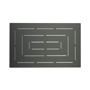 Picture of Single Function Rectangular Shape Maze Overhead Shower - Graphite