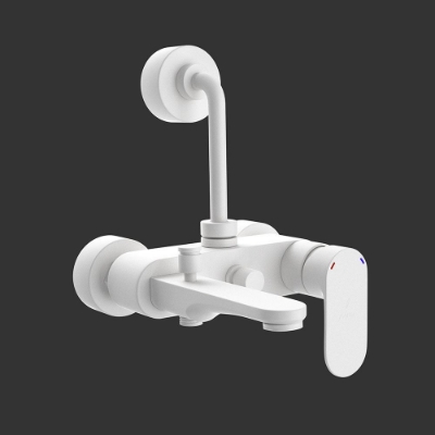 Picture of Single Lever Bath & Shower Mixer 3-in-1 System - White Matt 