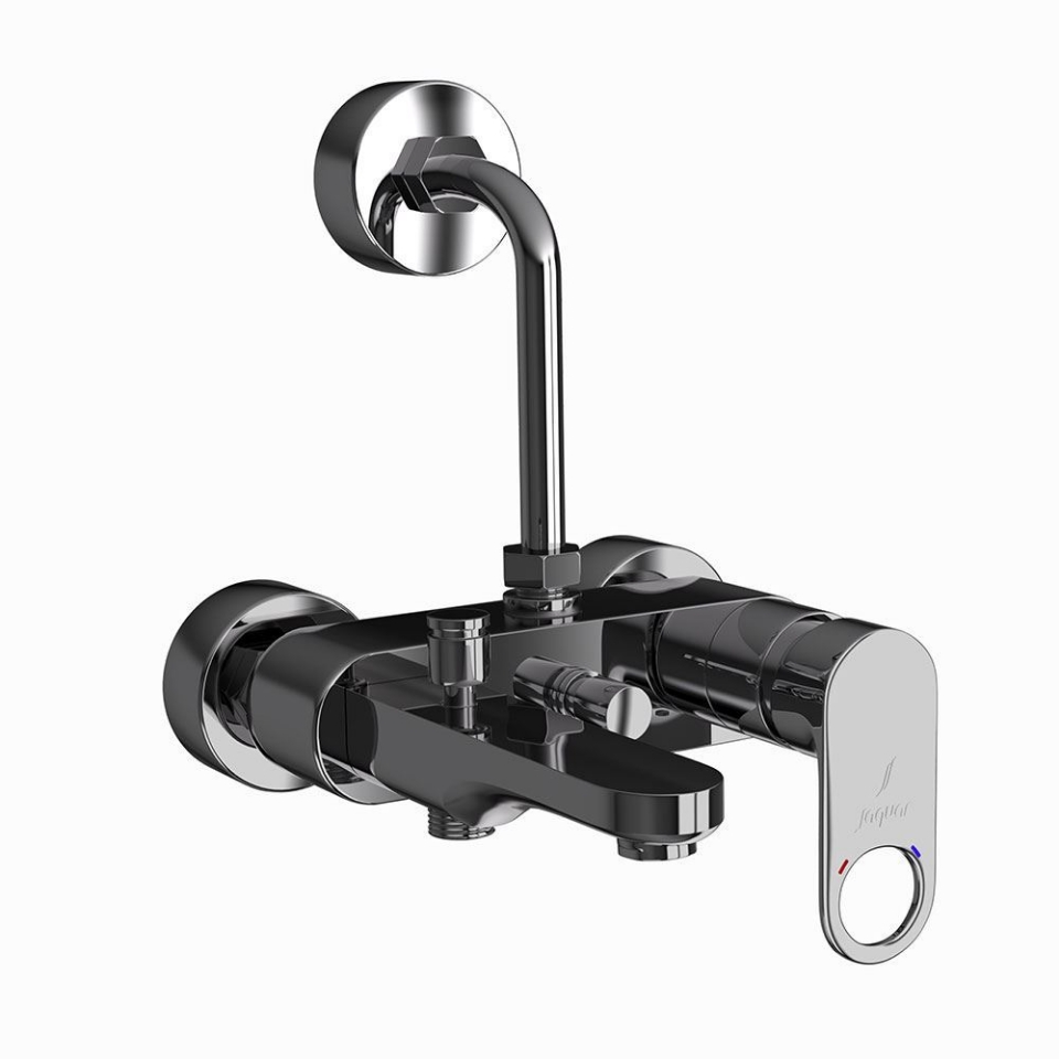 Picture of Single Lever Bath & Shower Mixer 3-in-1 System - Black Chrome 