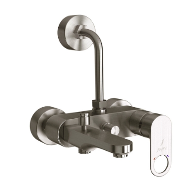 Picture of Single Lever Bath & Shower Mixer 3-in-1 System - Stainless Steel 