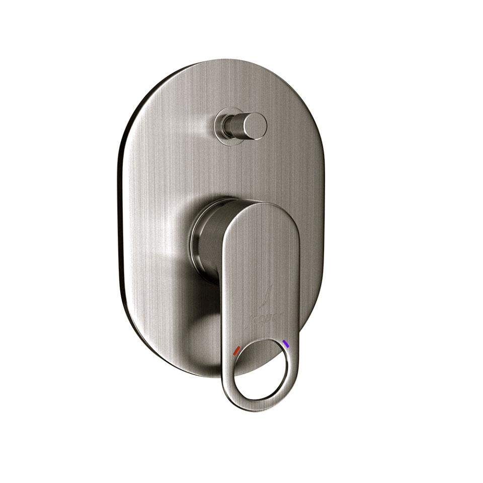 Picture of Exposed Part Kit of Single Lever Hi Flow In-wall Diverter - Stainless Steel 