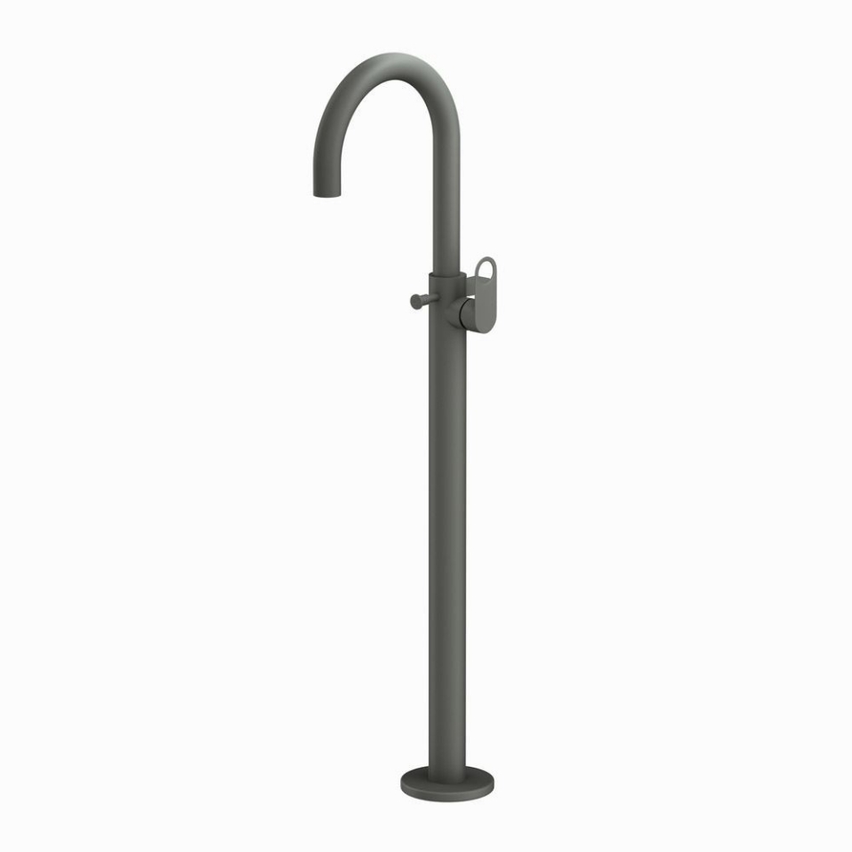 Picture of Ornamix Prime Exposed Parts of Floor Mounted Single Lever Bath Mixer - Graphite 