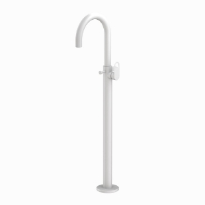 Picture of Ornamix Prime Exposed Parts of Floor Mounted Single Lever Bath Mixer - White Matt 