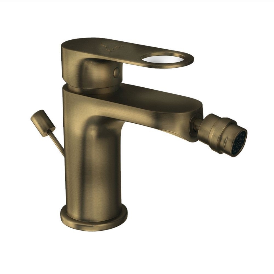 Picture of Single Lever Bidet Mixer with Popup Waste - Antique Bronze 