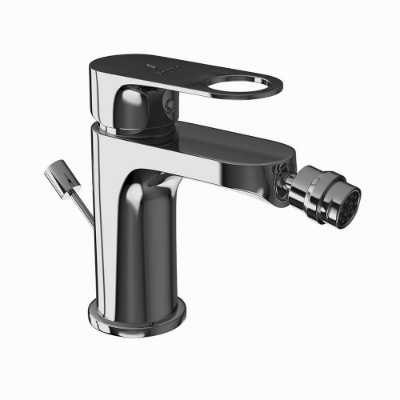 Picture of Single Lever Bidet Mixer with Popup Waste - Black Chrome 