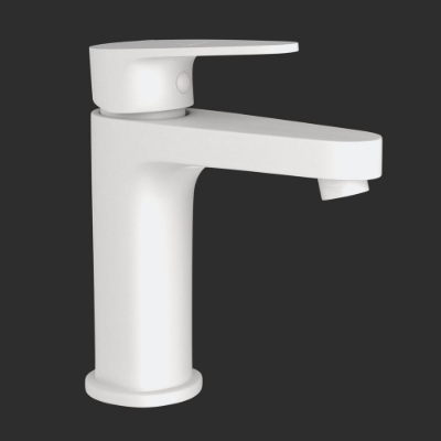 Picture of Single Lever Basin Mixer - White Matt 