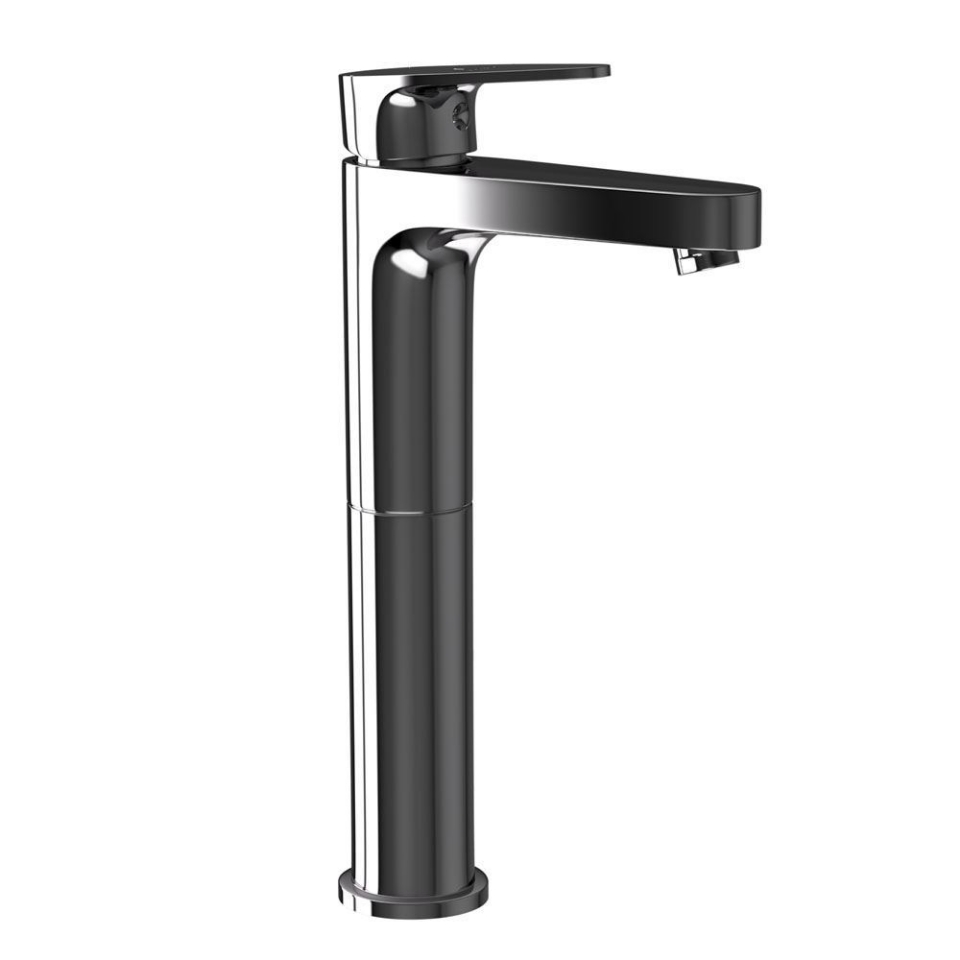 Picture of Single Lever High Neck Basin Mixer -Black Chrome 