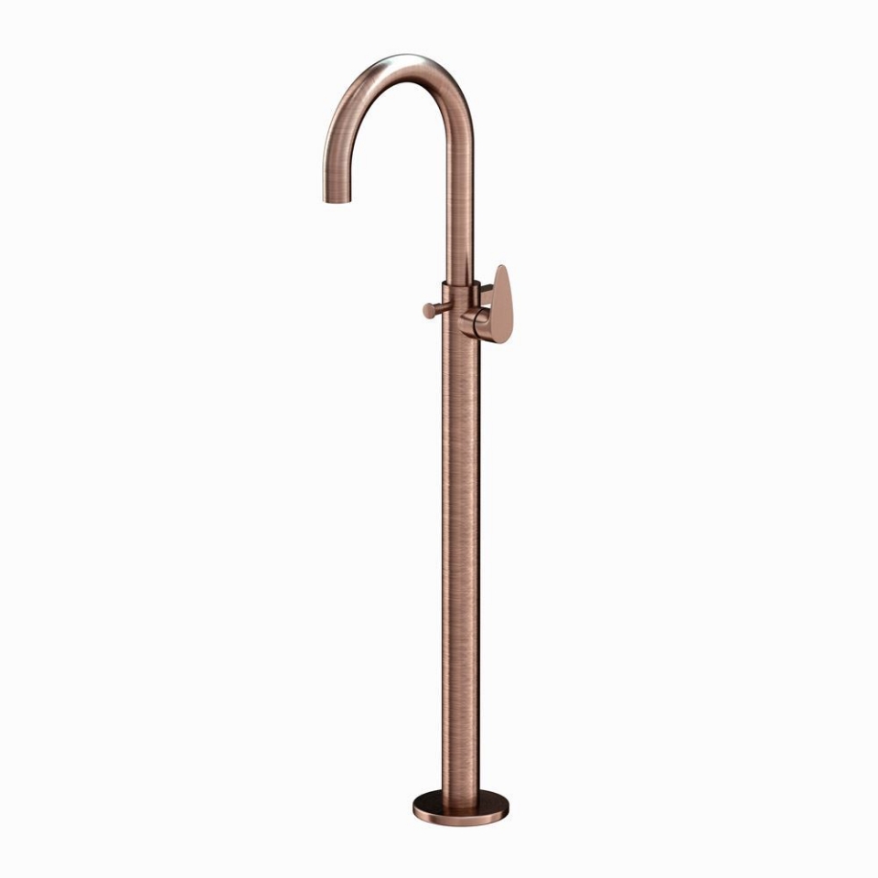 Picture of Vignette Prime Exposed Parts of Floor Mounted Single Lever Bath Mixer - Antique Copper 