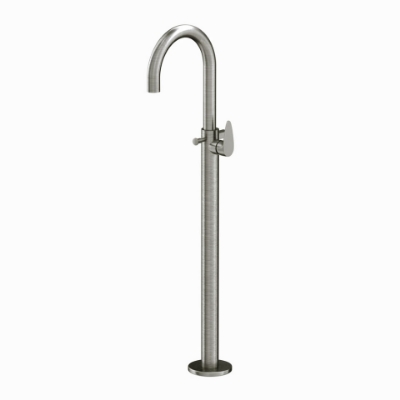 Picture of Vignette Prime Exposed Parts of Floor Mounted Single Lever Bath Mixer - Stainless Steel 