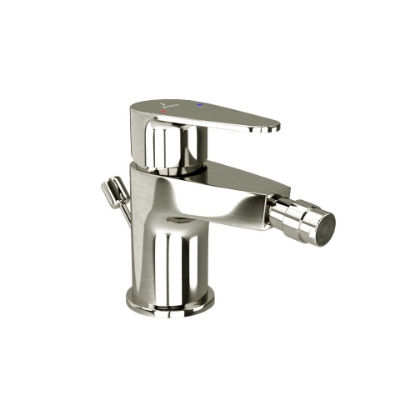 Picture of Single Lever Bidet Mixer with Popup Waste - Stainless Steel 