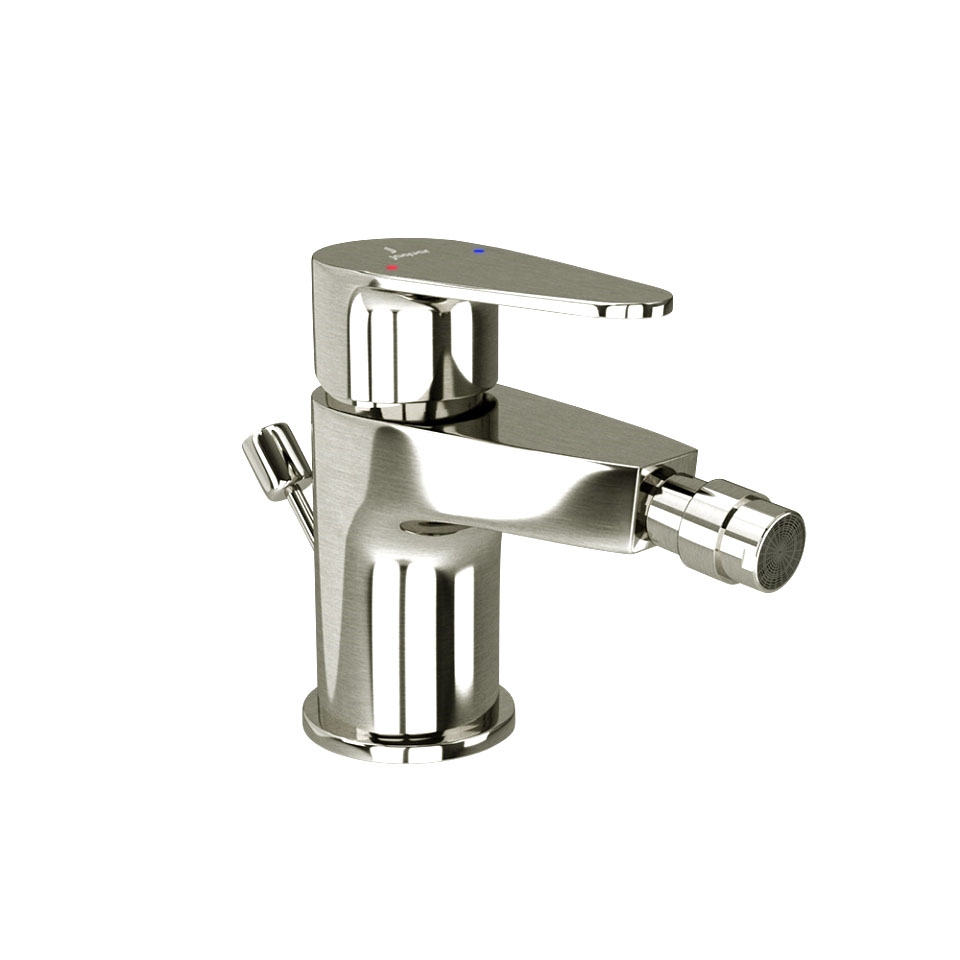 Picture of Single Lever Bidet Mixer with Popup Waste - Stainless Steel 