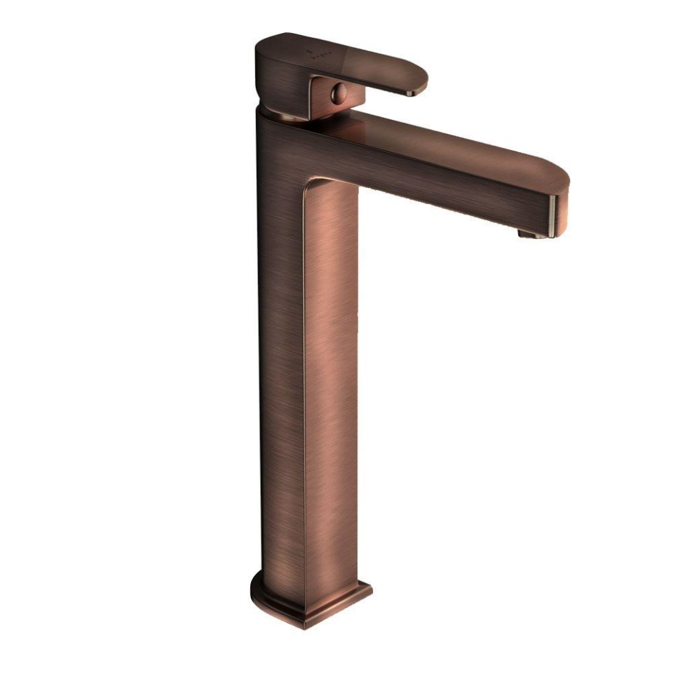 Picture of Single Lever High Neck Basin Mixer - Antique Copper 