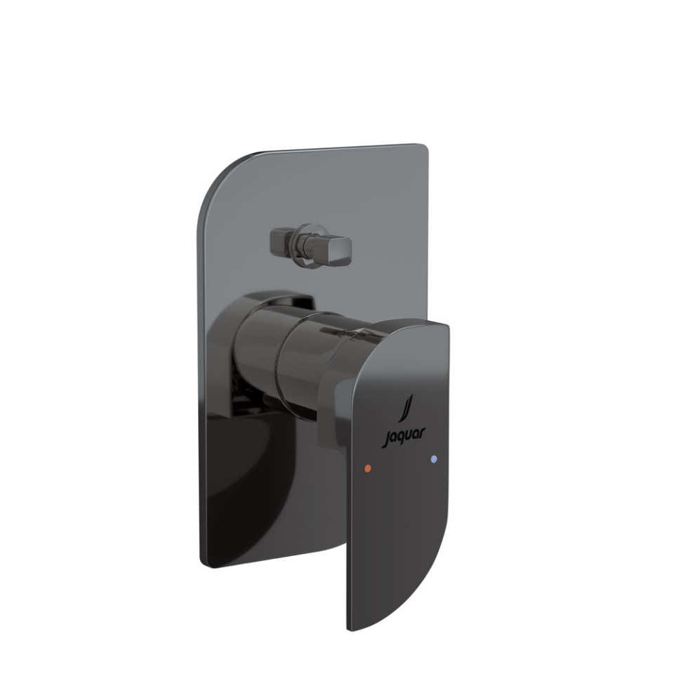 Picture of Exposed Part Kit of Single Lever Hi Flow In-wall Diverter - Black Chrome 