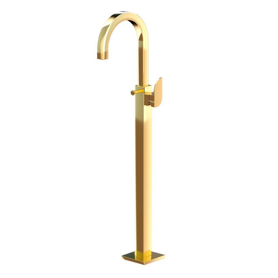 Picture of Exposed Parts of Floor Mounted Single Lever Bath Mixer - Auric Gold