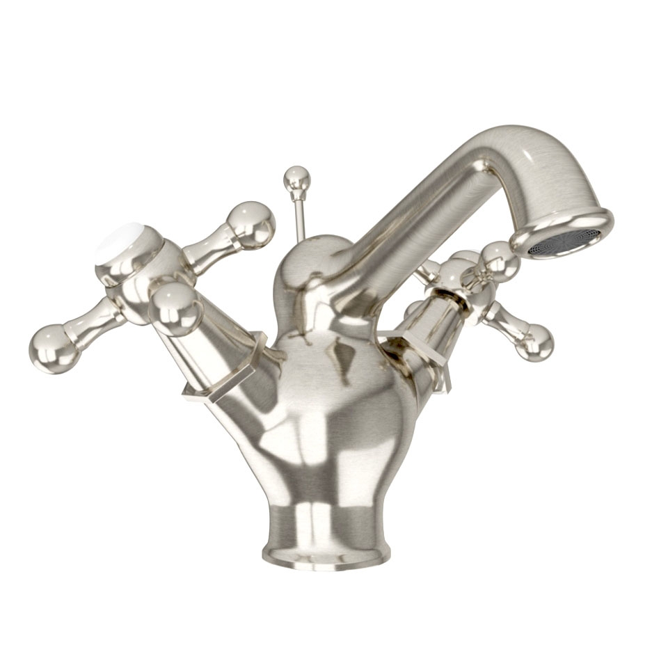 Picture of Monoblock Basin Mixer with popup waste -Stainless Steel 