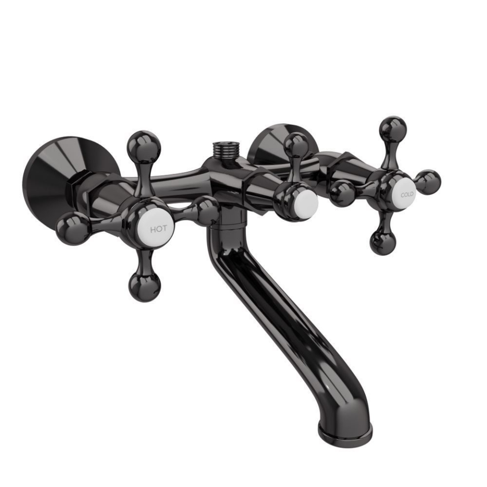 Picture of Bath & Shower Mixer - Black Chrome 