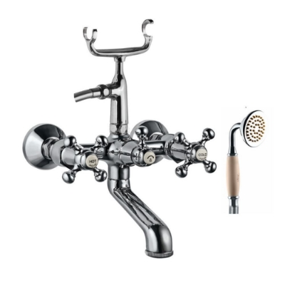 Picture of Bath & Shower Mixer with Telephone Shower Crutch 