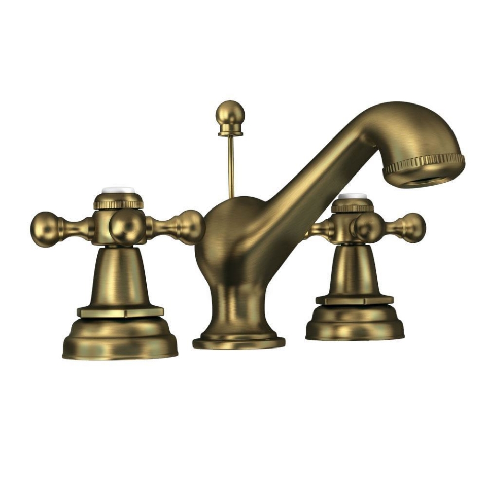 Picture of 3 hole Basin Mixer with pop-up-waste - Antique Bronze 