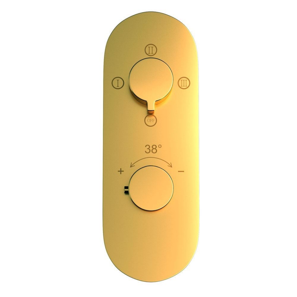 Picture of Aquamax Thermostatic Shower Mixer - Gold Bright PVD 