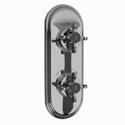 Picture of Aquamax Thermostatic Shower Mixer - Black Chrome 