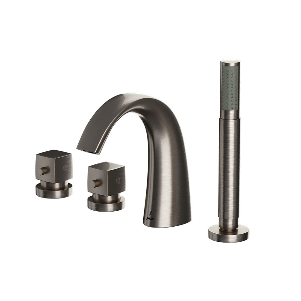 Picture of 4-Hole Thermostatic Bath & Shower Mixer - Stainless Steel 