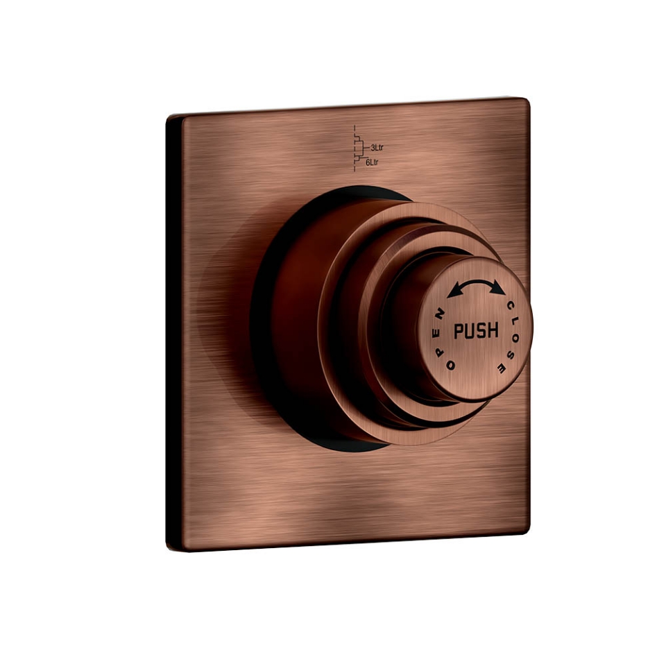 Picture of Metropole Regular In-wall Flush Valve - Antique Copper 