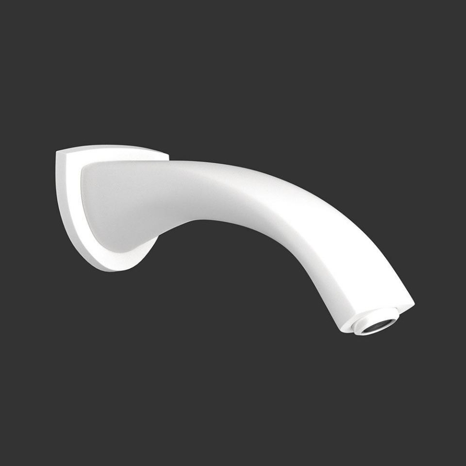 Picture of Arc Bath spout - White Matt 