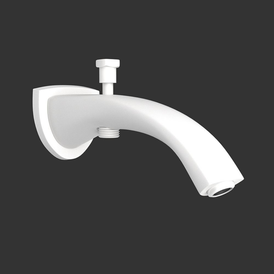 Picture of Arc Bath spout - White Matt 