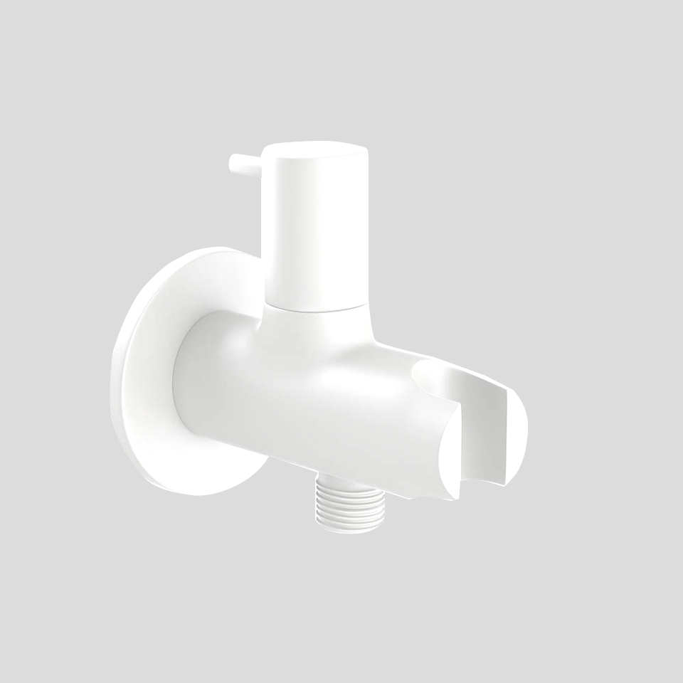 Picture of Round Wall Outlet - White Matt 