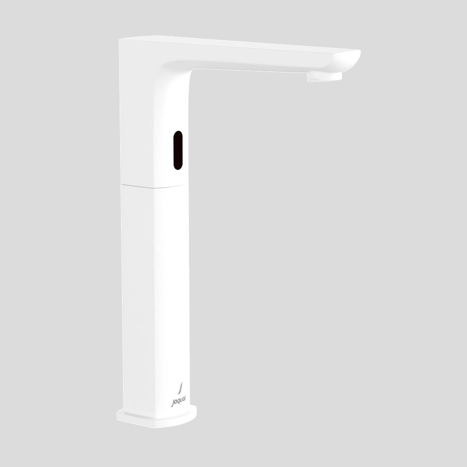 Picture of Kubix Prime High Neck Sensor Faucet - White Matt 