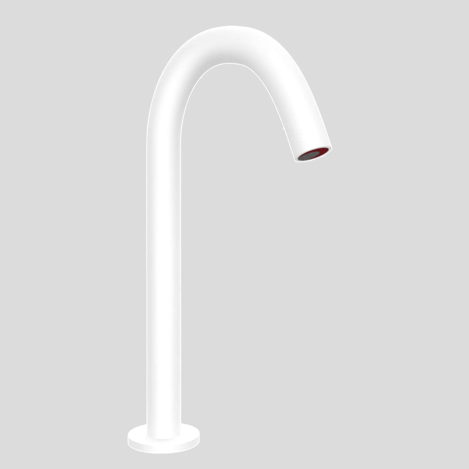 Picture of Blush High Neck Deck Mounted Sensor faucet - White Matt 