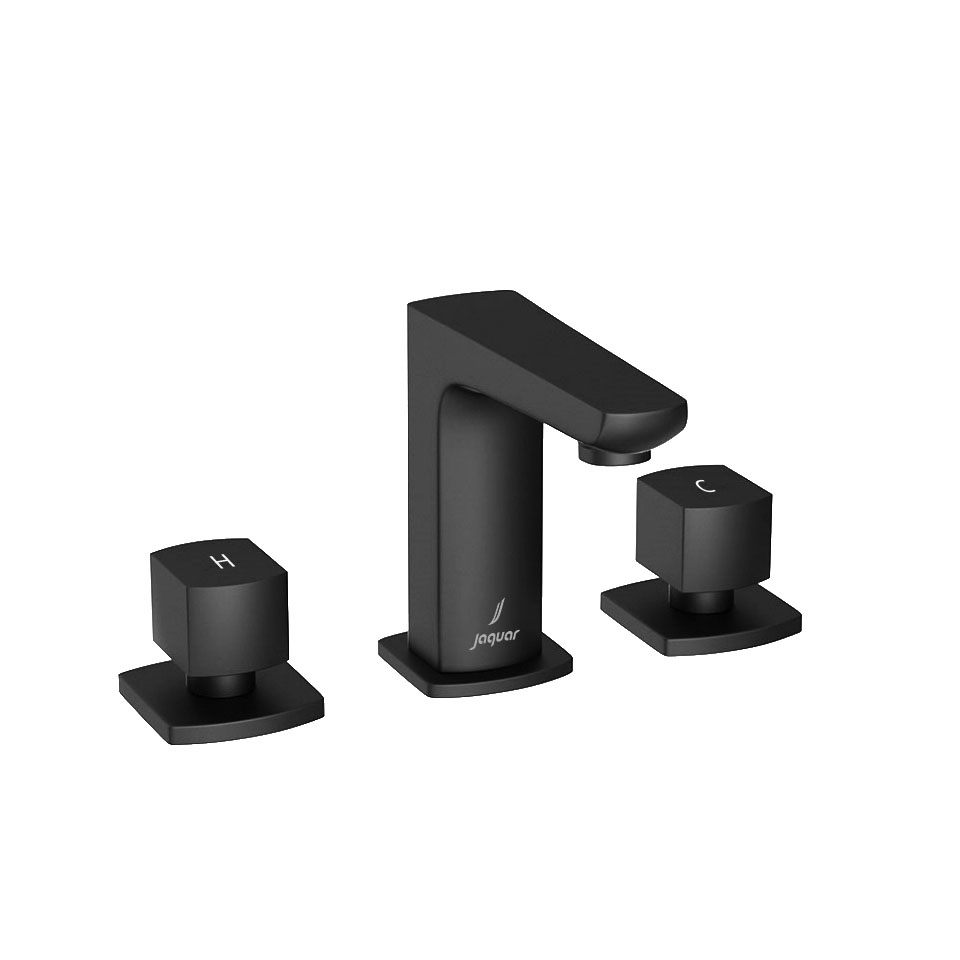 Picture of 3 hole Basin Mixer - Black Matt 