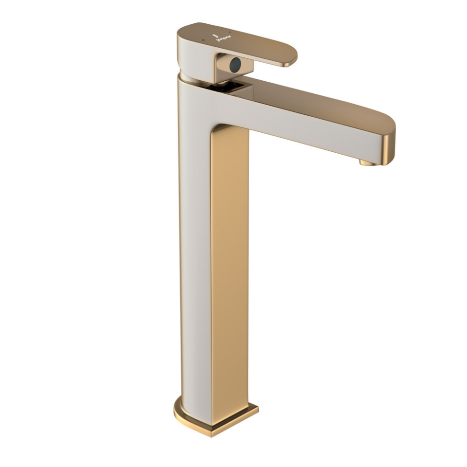 Picture of Single Lever High Neck Basin Mixer -Auric Gold 