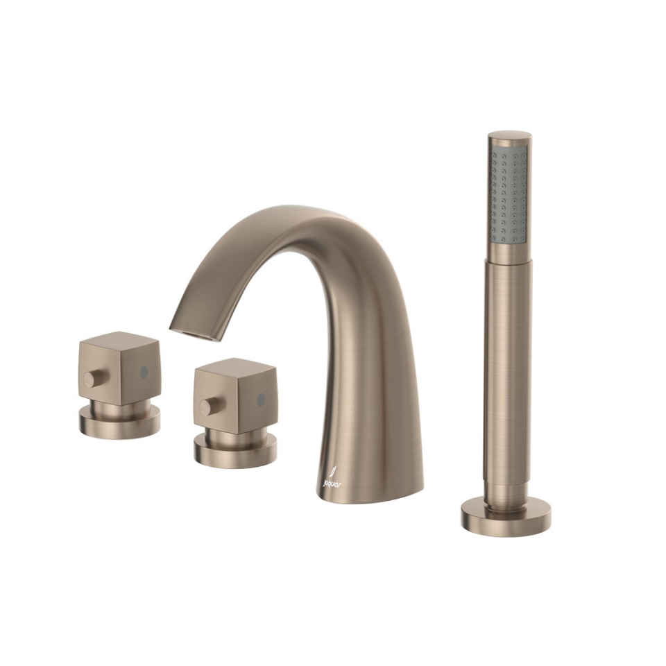 Picture of 4-Hole Thermostatic Bath & Shower Mixer - Gold Dust 