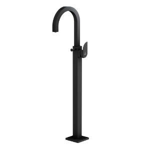 Picture of Exposed Parts of Floor Mounted Single Lever Bath Mixer - Black Matt 