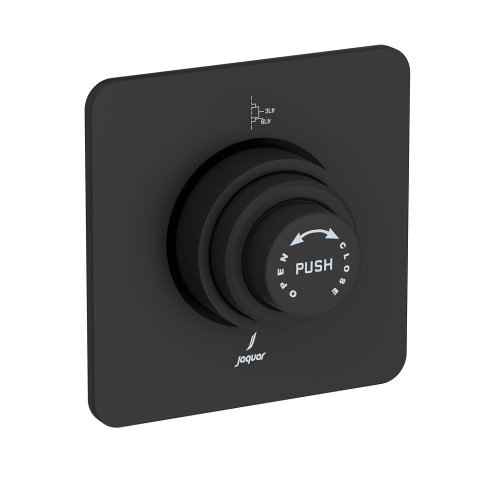 Picture of Metropole Dual Flow In-wall Flush Valve - Black Matt 