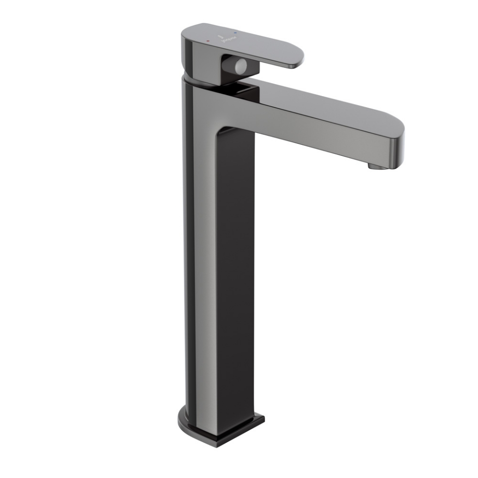 Picture of Single Lever High Neck Basin Mixer - Black Chrome 